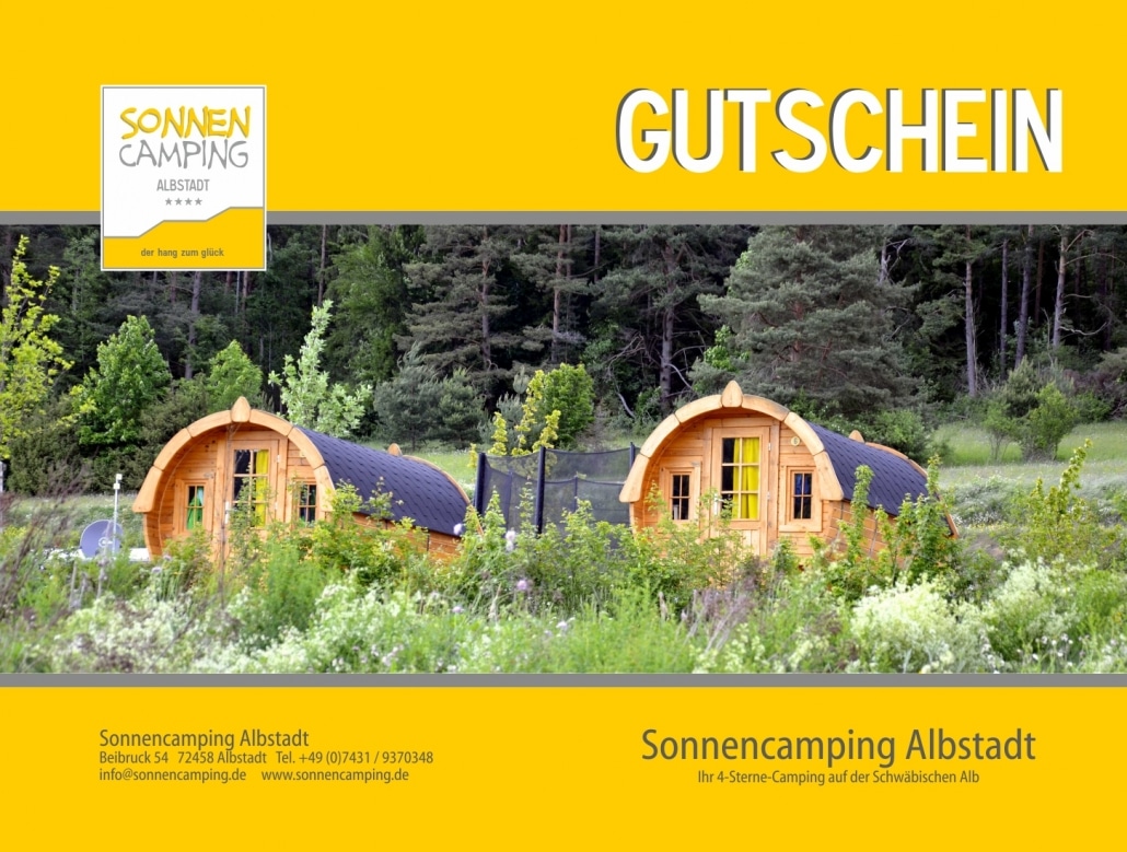 Geschenkgutschein Sonnencamping
